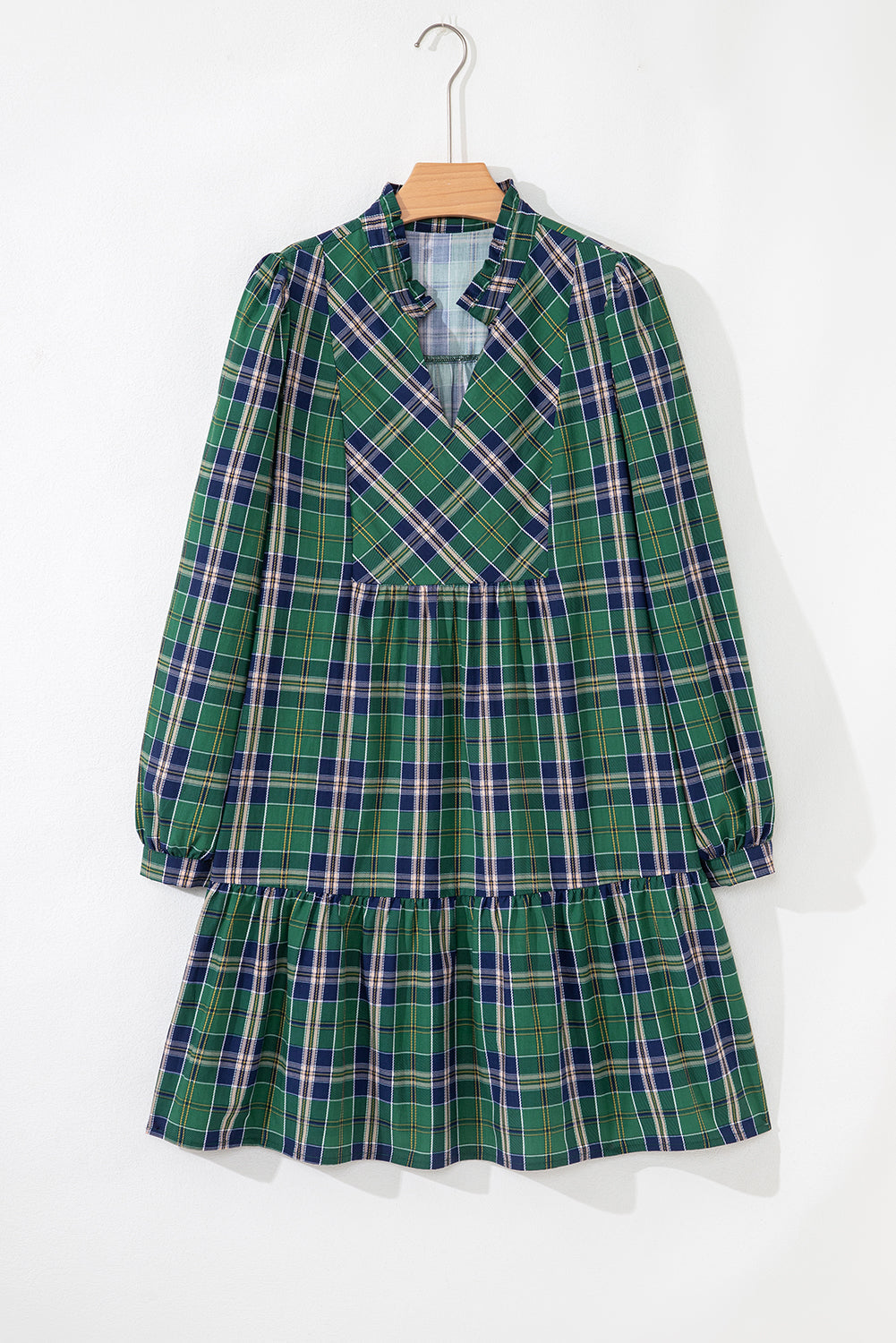 Green Plaid Frilly Dress September.