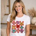 XOXO Checkered Smiley Valentine Tee