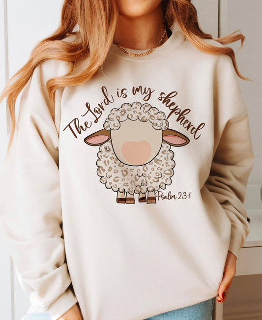 The lord is my Shepard leopard tee & sweatshirt