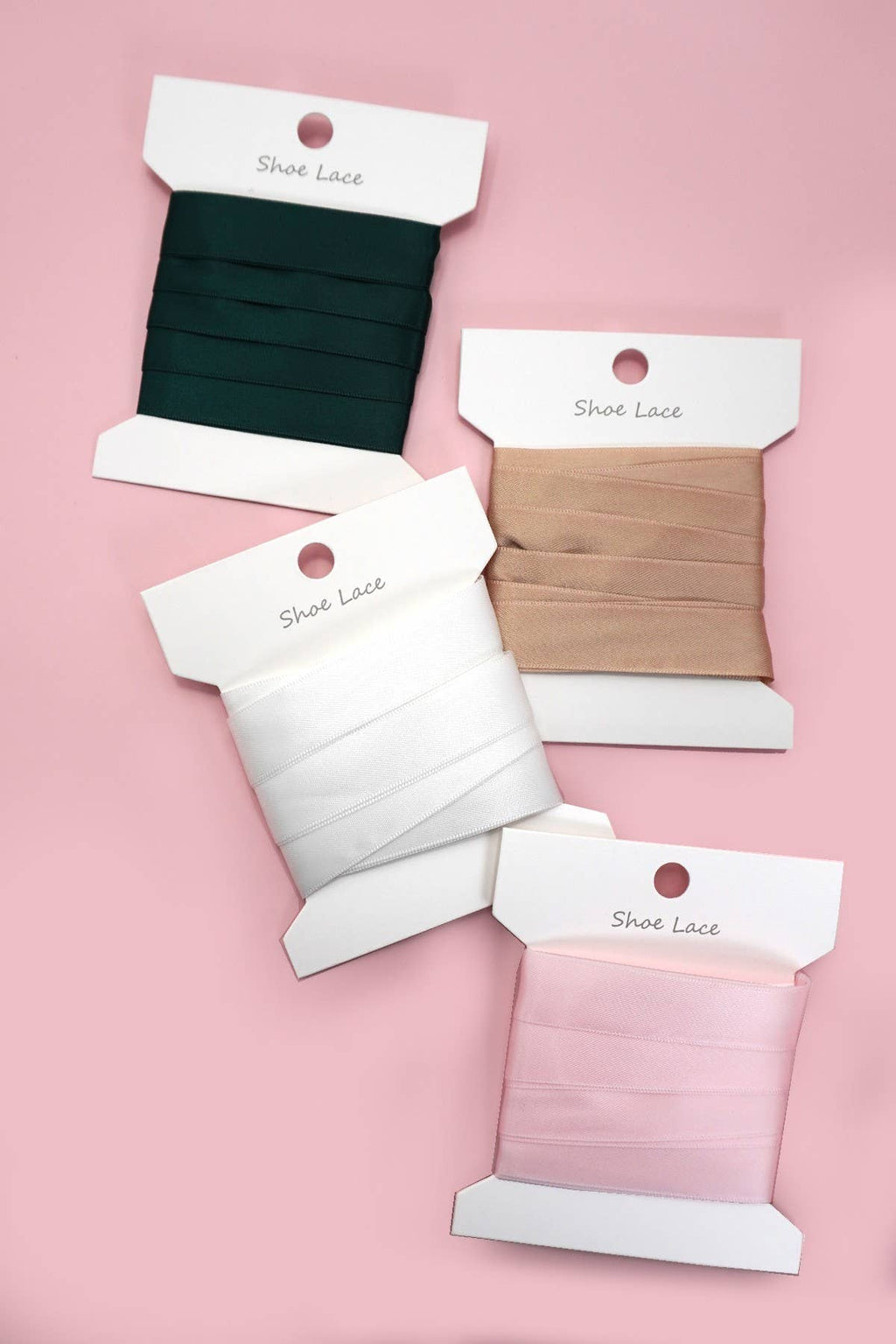 SILK SATIN RIBBON BOW PAIR SHOE LACES