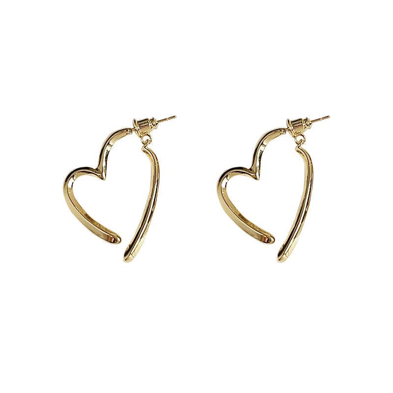 Open Heart Earrings