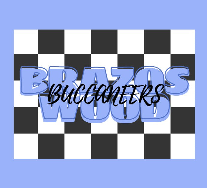 Bwood Checkered Logo Tshirt or Sweatshirt