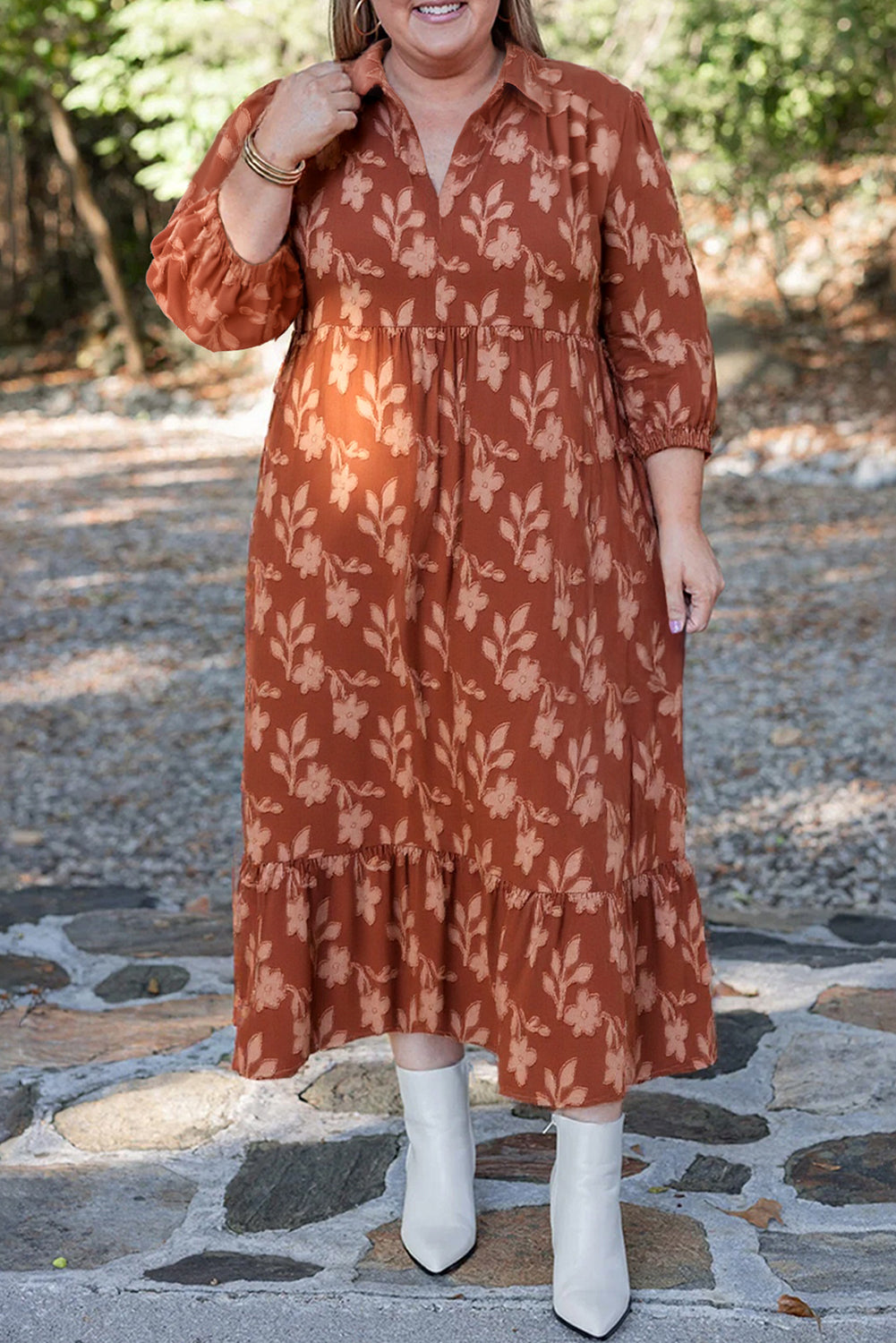 Cinnamon Plus Size Floral Dress September.