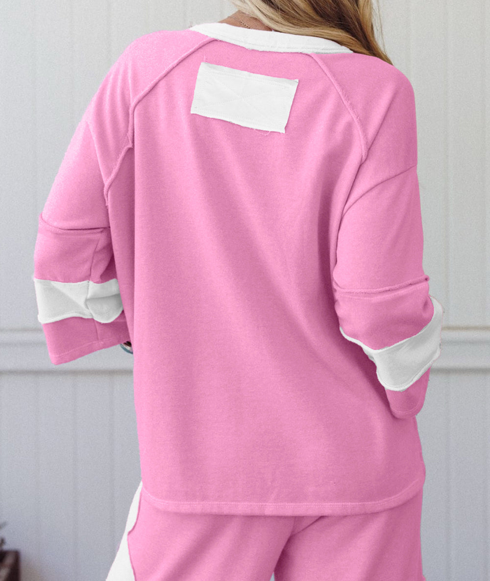 Flower Patched Raw Seam Set September.