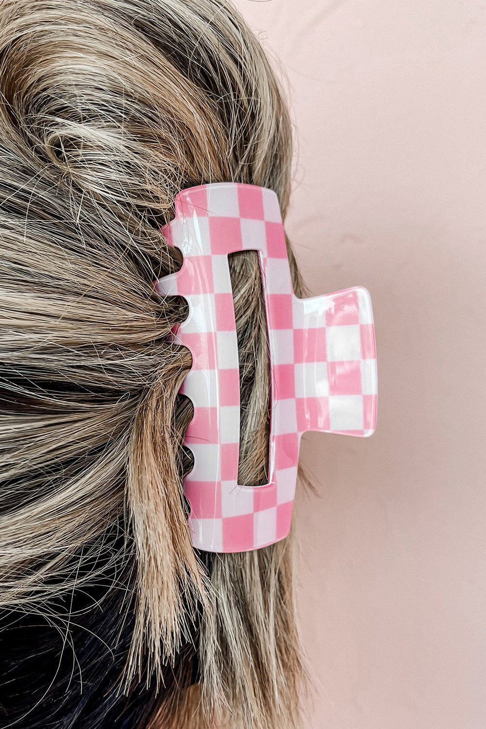 Checkered Hair Clip RTS
